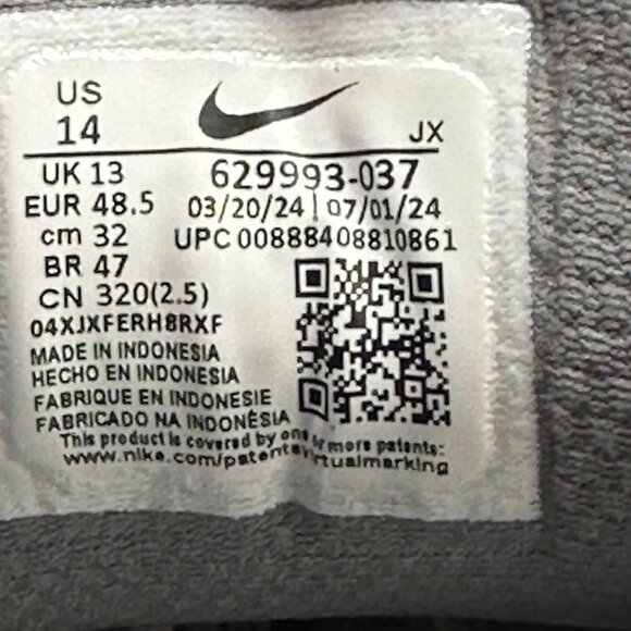 Men's Nike Air Max Command Cool Grey-Light Bone-Sequoia 629993-037 Size 14 - Picture 11 of 12